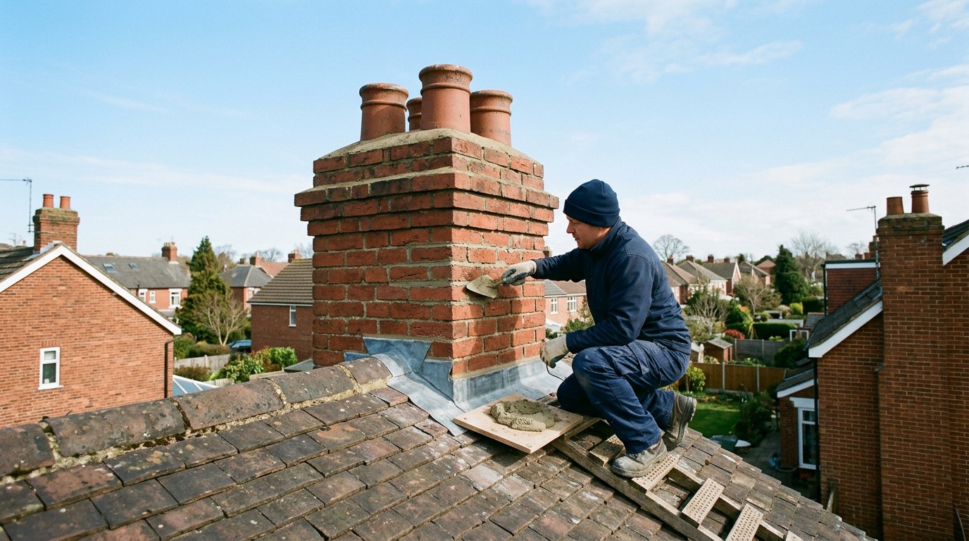 Chimney Repairs & Repointing – example 2