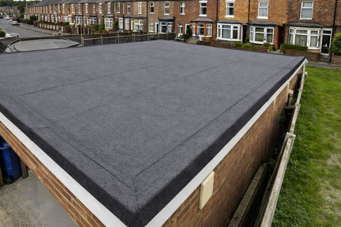 Flat Roof Systems (EPDM, GRP Fibreglass, Felt) – example 2